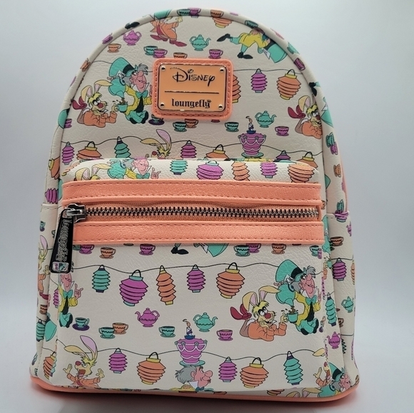 Loungefly Alice In Wonderland tea party Disney backpack - Picture 2 of 9
